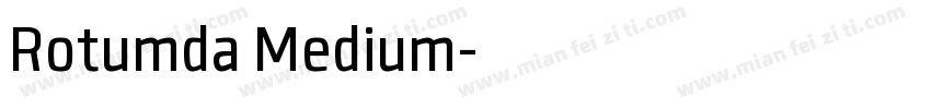 Rotumda Medium字体转换